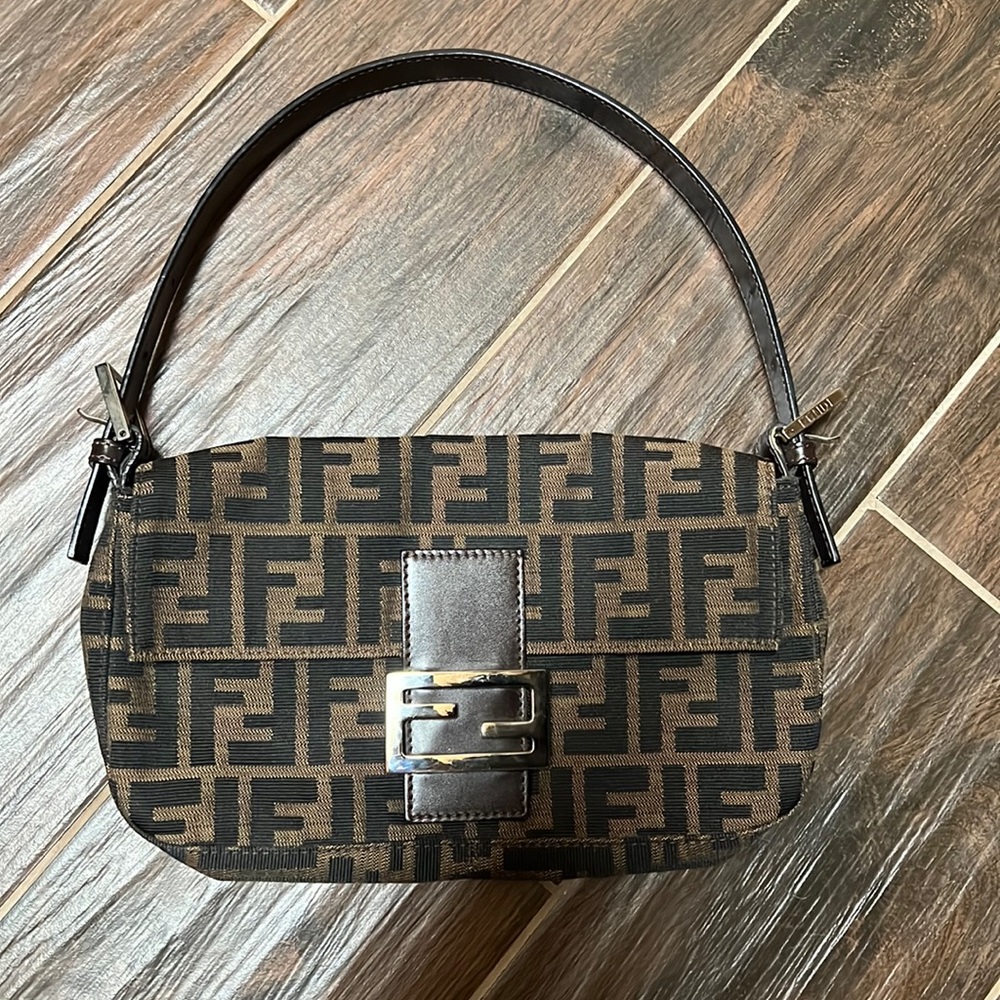 Fendi Vintage Zucca Baguette Tobacco shoulder bag